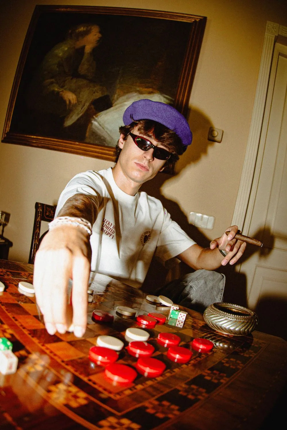 Roll Or Regret Tee - Sand