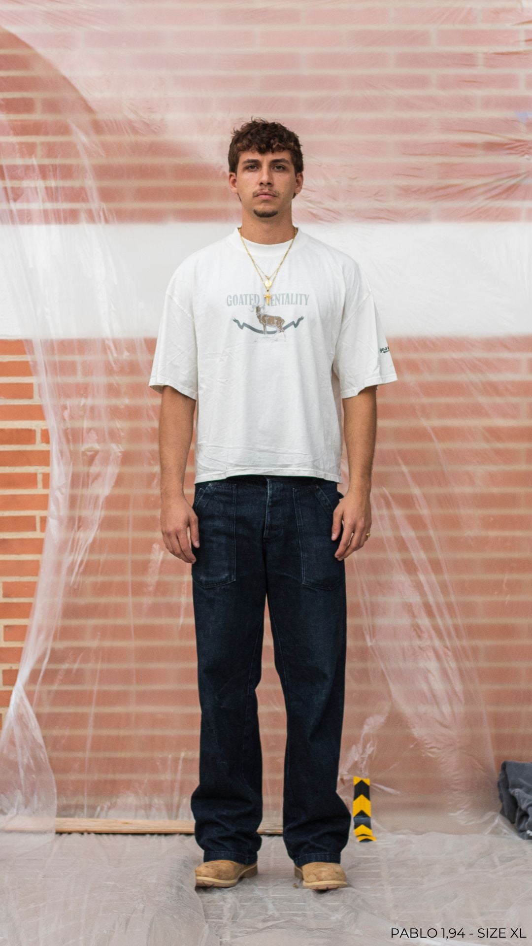 Goated Mentality Tee - Sand Goatedlink