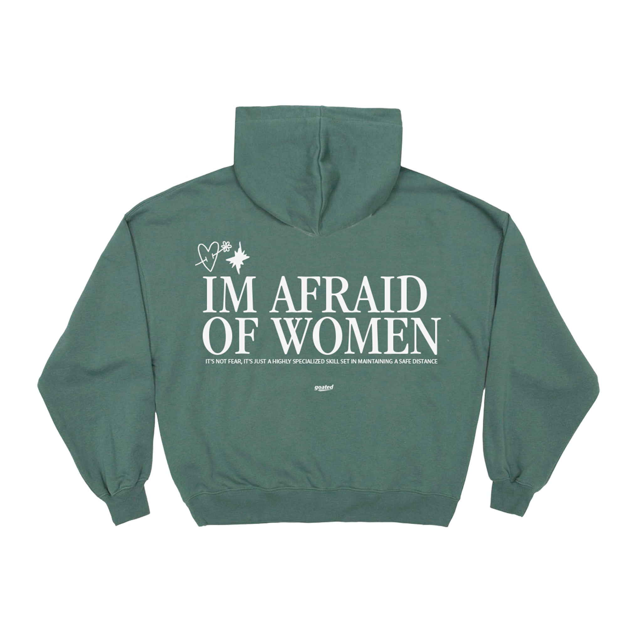 Afraid Hoodie - Forest Green Goatedlink