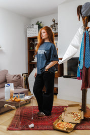 Unemployed Tee - Vintage Blue