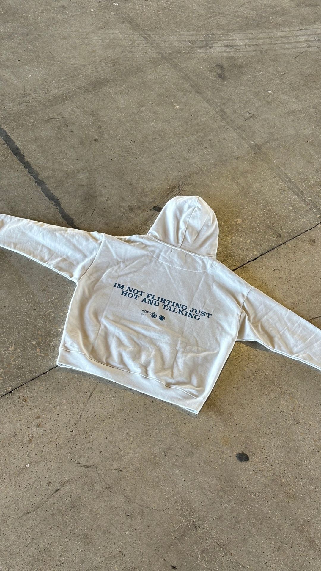 Hot And Flirting Hoodie - Ash Grey Goatedlink