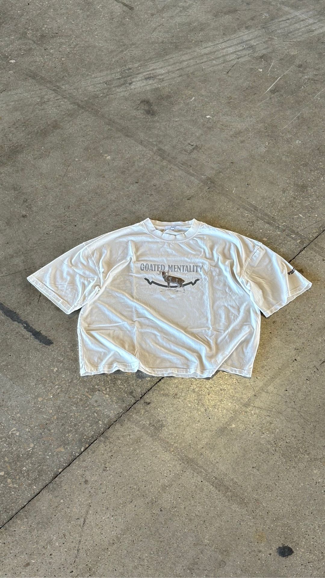 Goated Mentality Tee - Sand Goatedlink