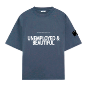 Unemployed Tee - Vintage Blue