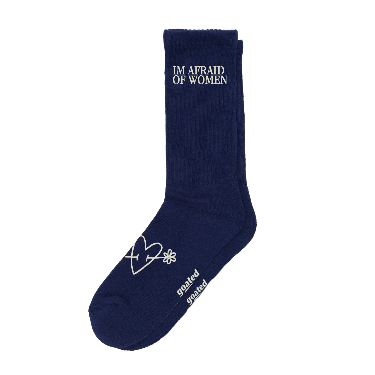 Afraid Socks - Navy Blue - Goatedlink