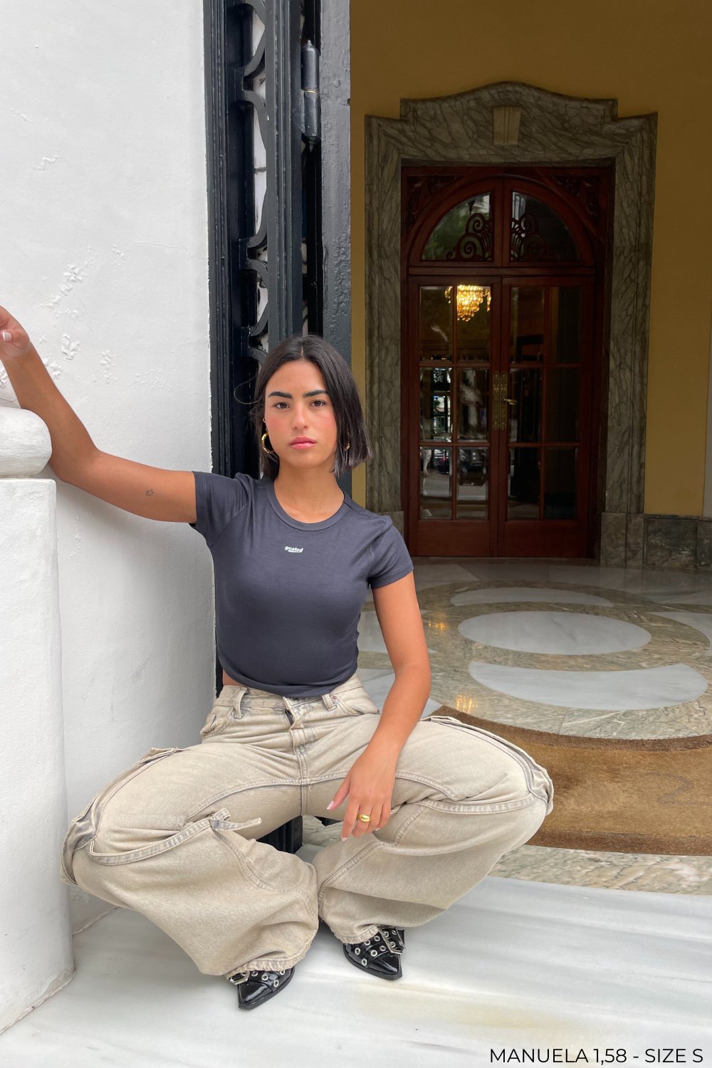 "Essential" Top - Navy Blue -