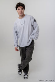 Social Long Sleeve - Ash Grey - 2401AW12NF025100S