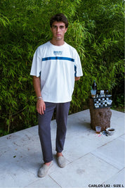Split Tee - White