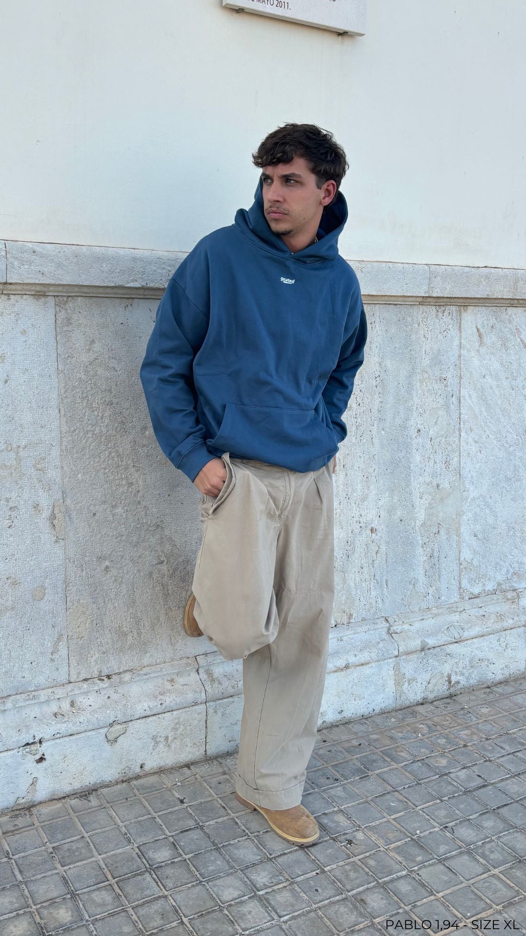 Size Hoodie - Night Blue Goatedlink