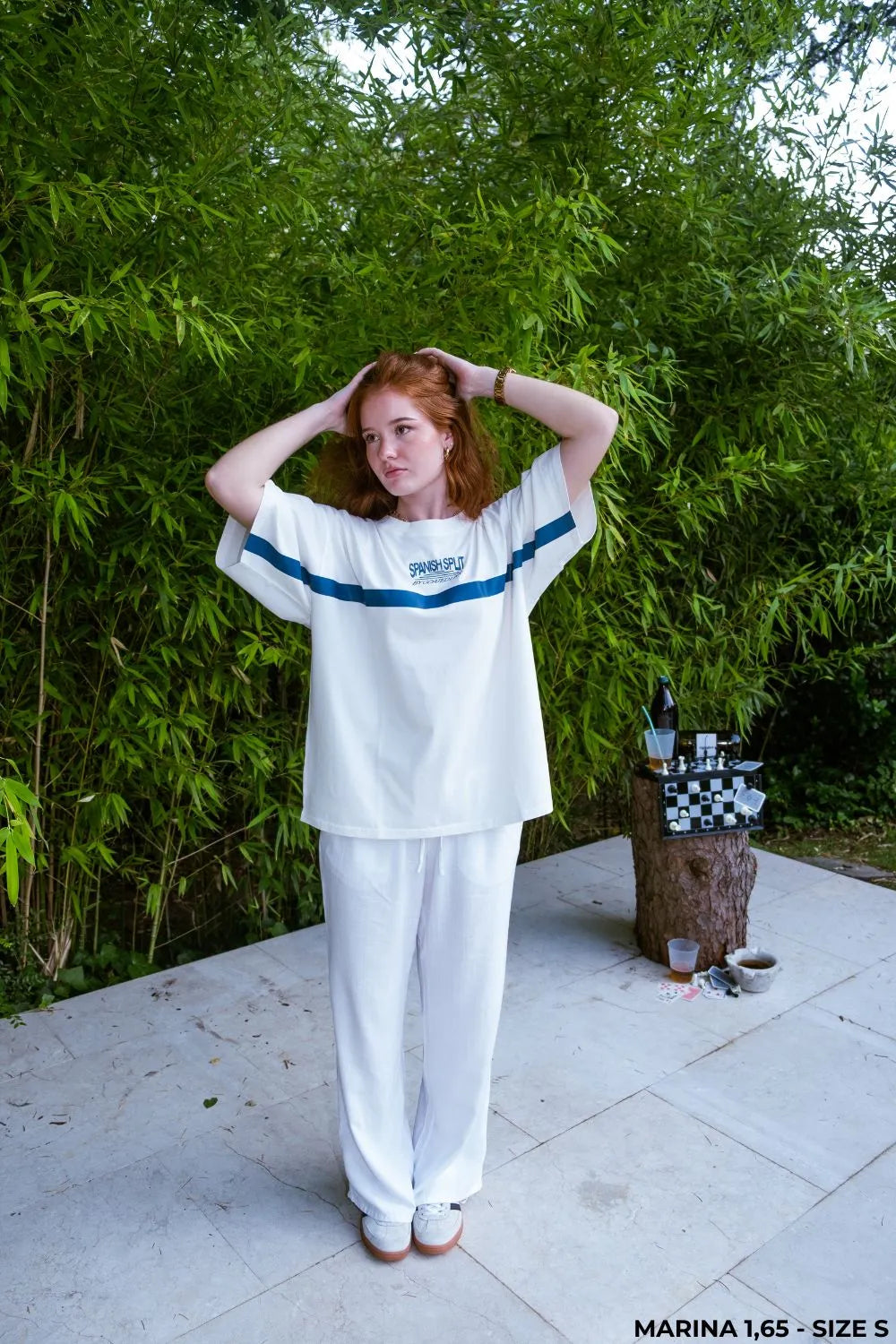 Split Tee - White