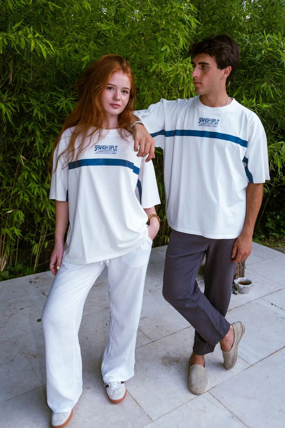 Split Tee - White