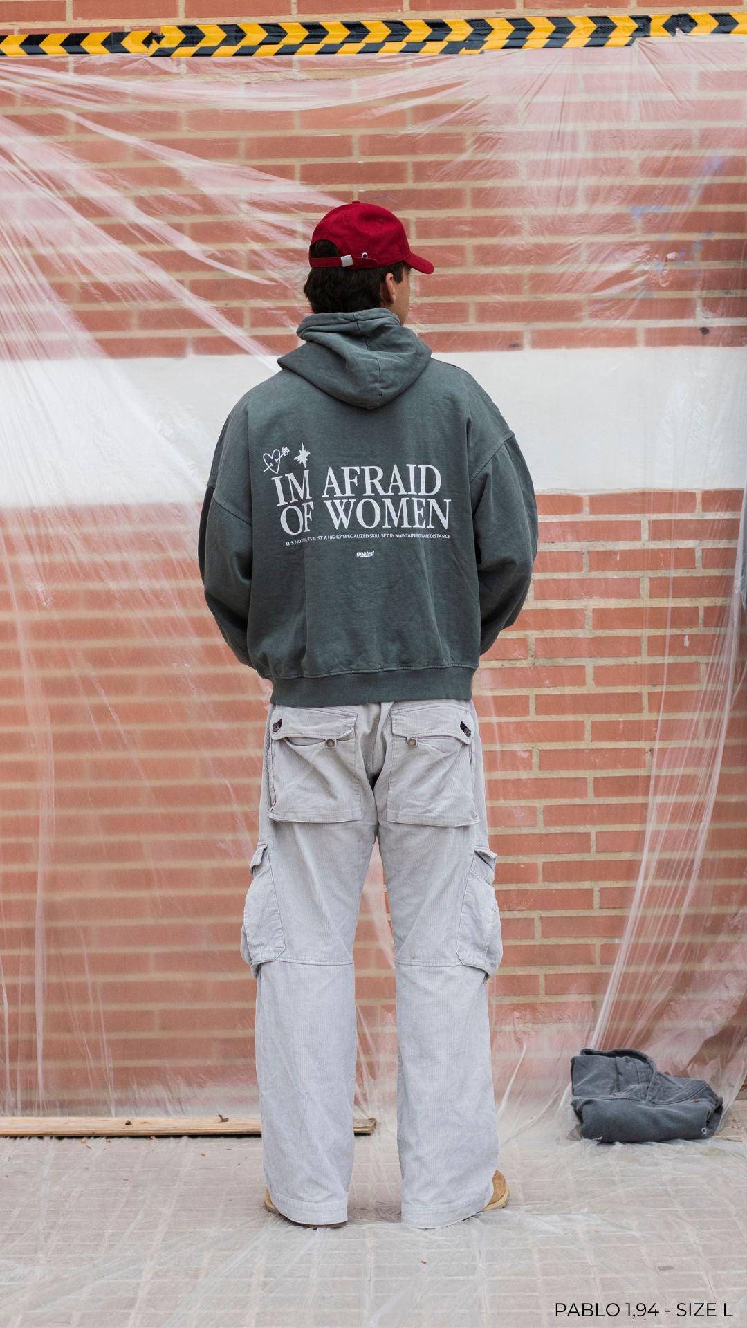 Afraid Hoodie - Forest Green Goatedlink