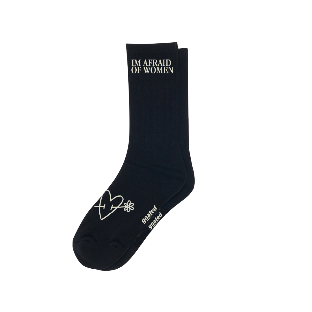 Afraid Socks - Black - Goatedlink