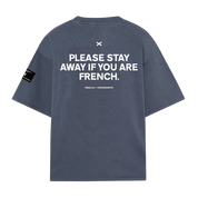 Stay Away Tee - Vintage Blue