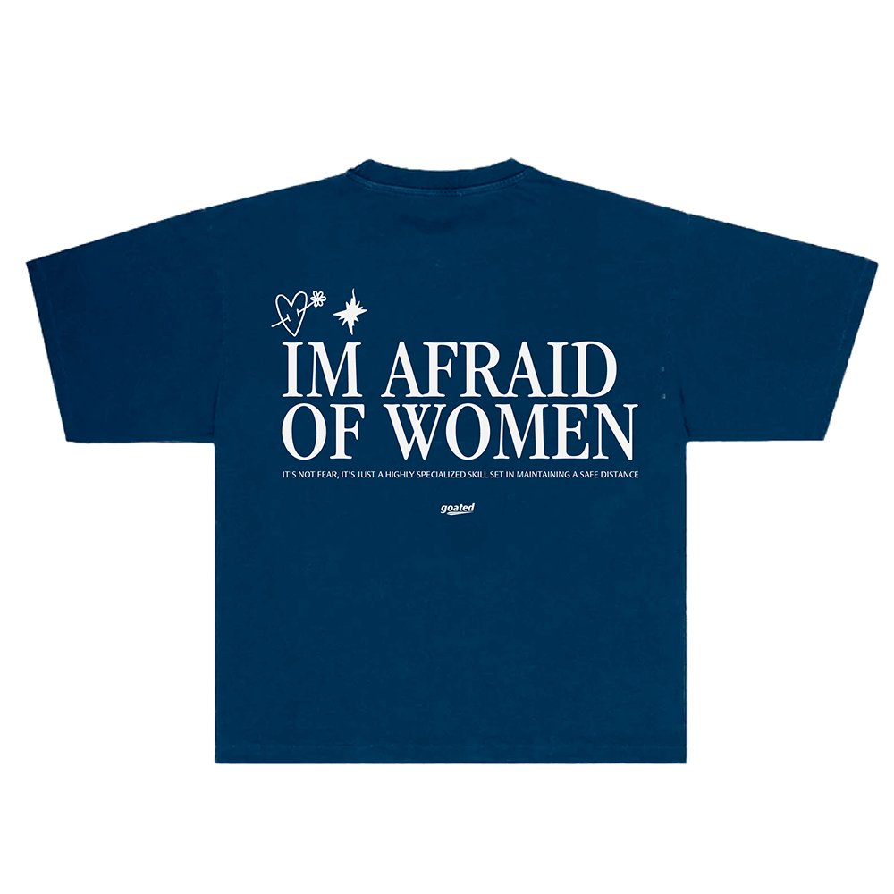 Afraid Tee - Navy Blue - 2401SS11ES054400S