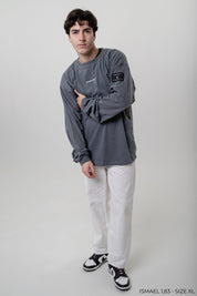 Contactless Long Sleeve - Ocean Blue - 2401AW12NF014100S