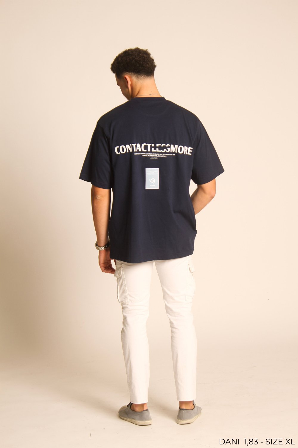 Contactless Tee - Navy Blue - 1151