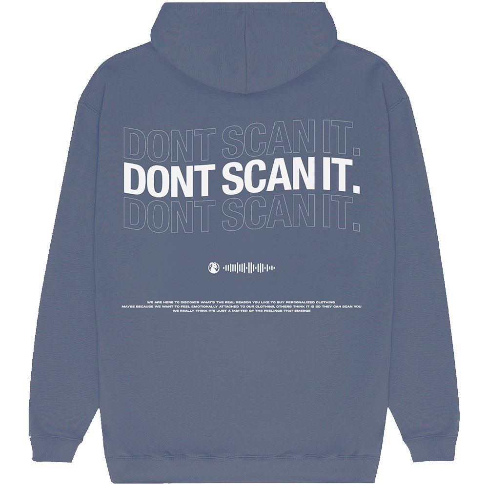 Don´t Scan Hoodie - Airforce Blue - 1061