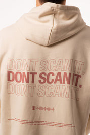 Don´t Scan Hoodie - Beige - 1056