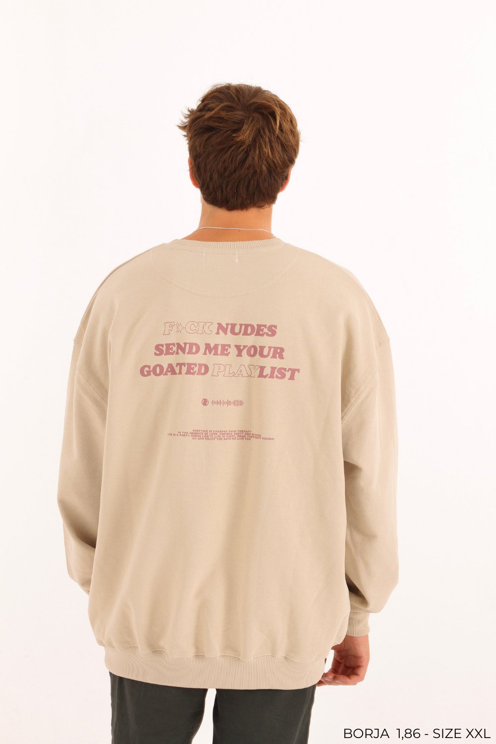 F*ck Nudes Crewneck - Desert Dust - 1036