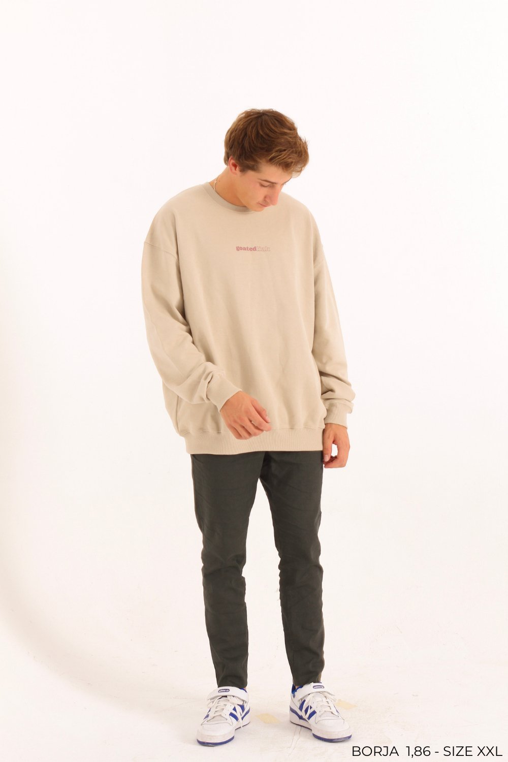 F*ck Nudes Crewneck - Desert Dust - 1036