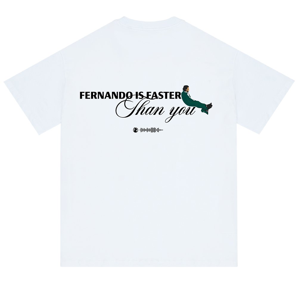 Fernando Is Faster Tee - White - 2401SS11GR012000S