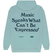 Music Speaks Hoodie - Dusty Green - 1051