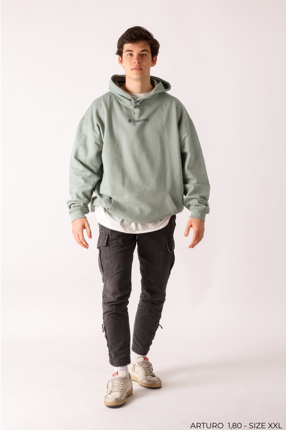 Music Speaks Hoodie - Dusty Green - 1051