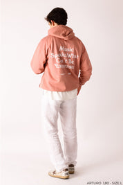 Music Speaks Hoodie - Dusty Pink - 1046