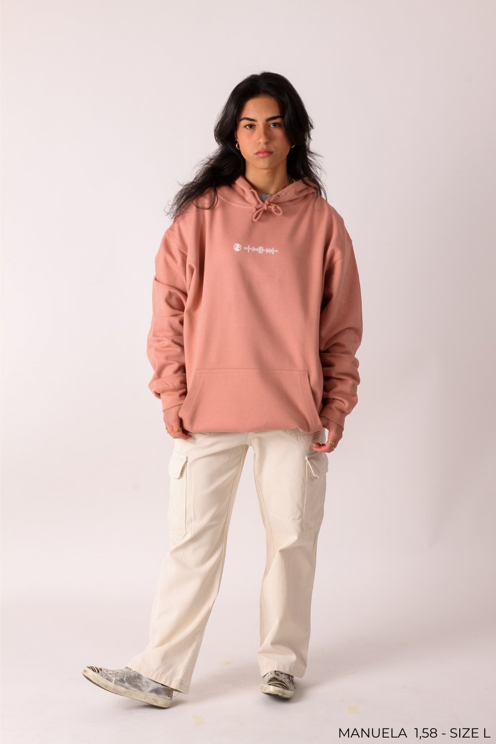 Music Speaks Hoodie - Dusty Pink - 1046