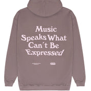 Music Speaks Hoodie - Steel Grey - 1041