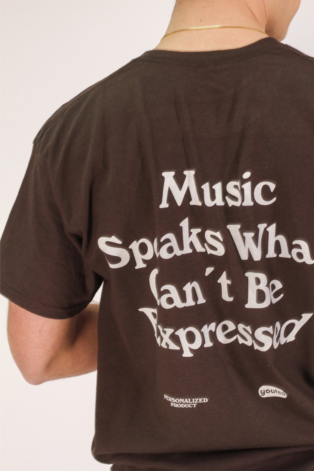 Music Speaks Tee - Dark Chocolate - 1091