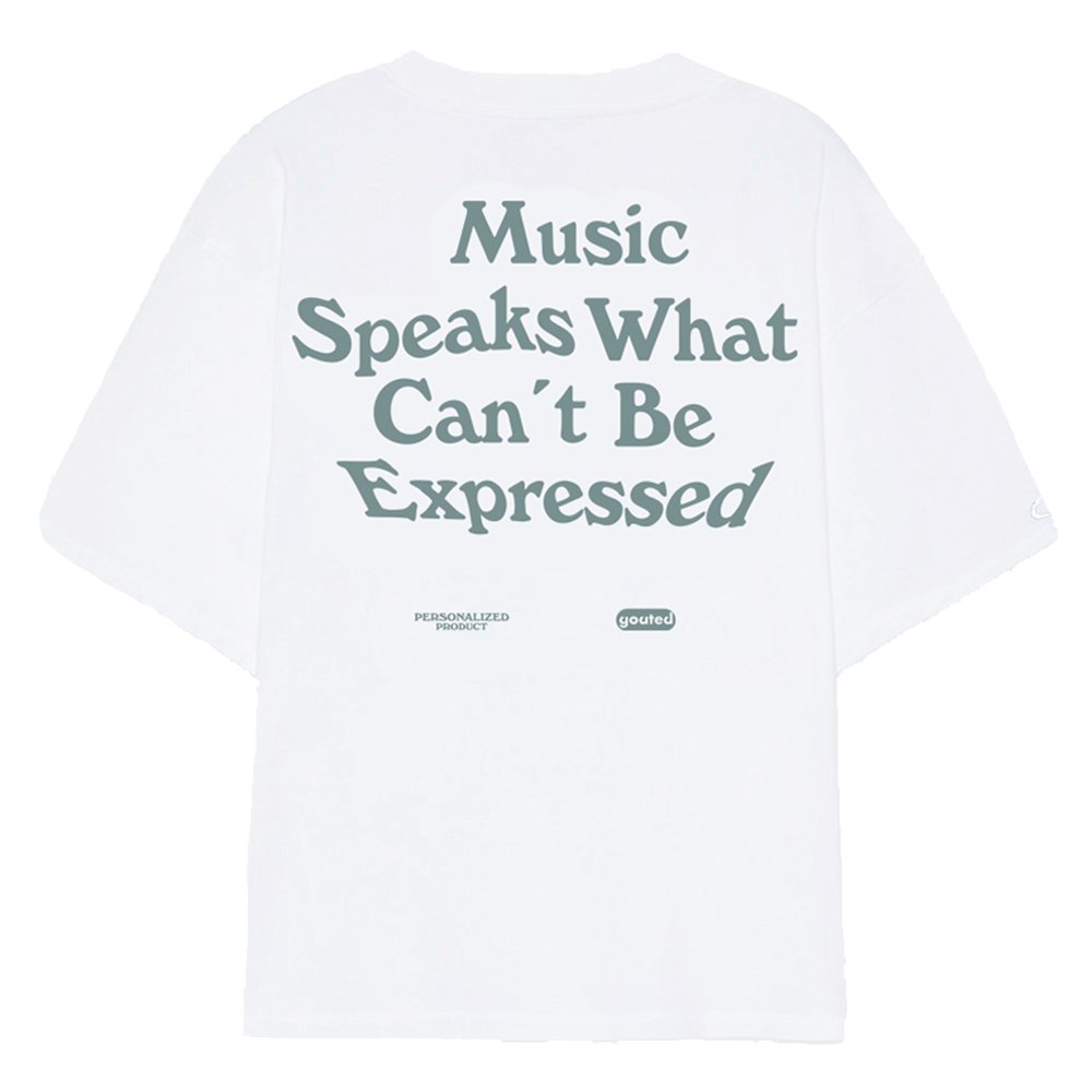 Music Speaks Tee - White - 1086