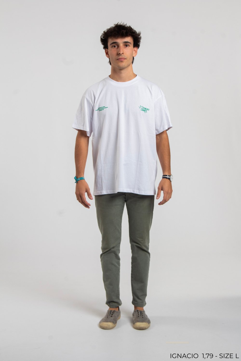 Without Links Tee - White - 1136